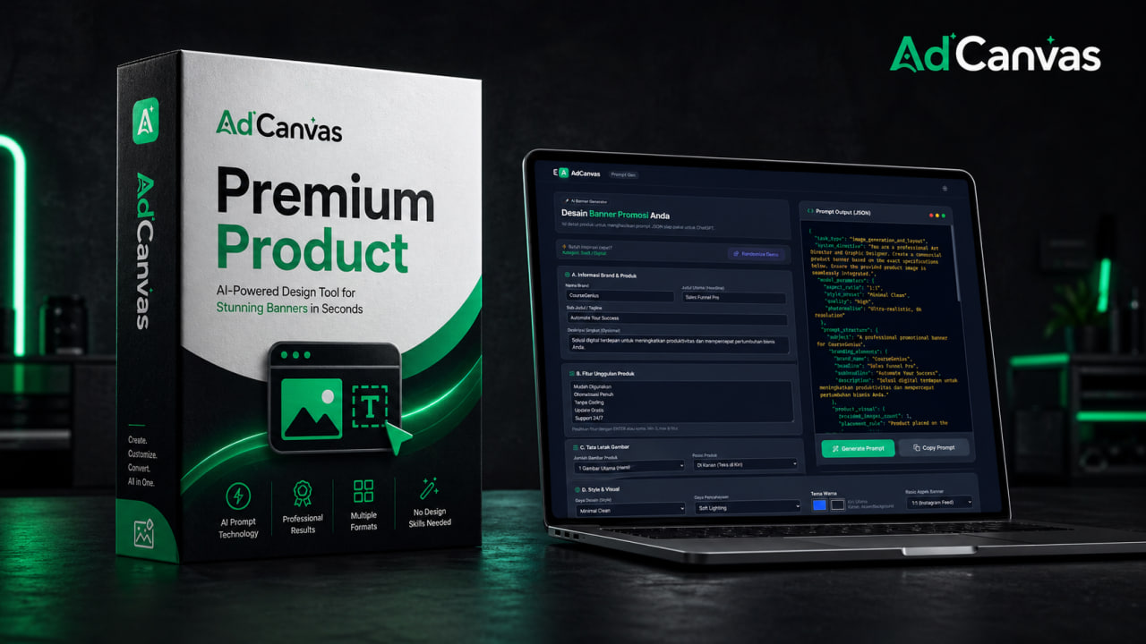 AdCanvas - Bikin Banner Premium Hitungan Detik
